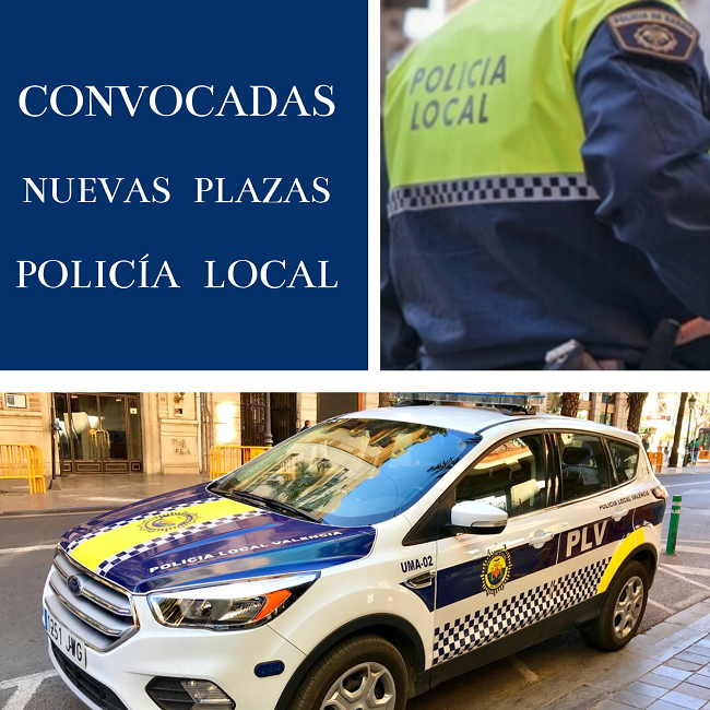 POLICÍA LOCAL Y AUXILIARES PLAZAS CONVOCADAS:  ALDAIA ; ALMÀSSERA